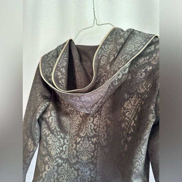 HL Women's Black Double Zippers Punk Rocker Jacket - Picture 4 of 6